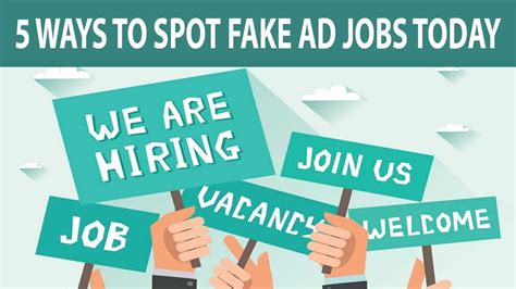 how to spot fake job ads